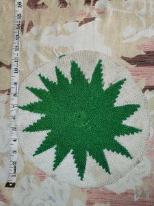 Handmade Starburst Crochet Trivet