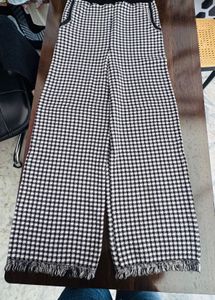 Checkered Wide Leg Pants