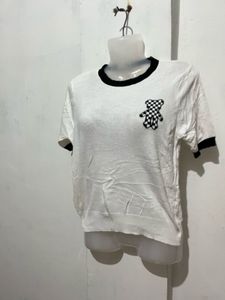 Cute Teddy Bear Graphic Top