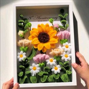 Handmade Floral Anniversary Frame