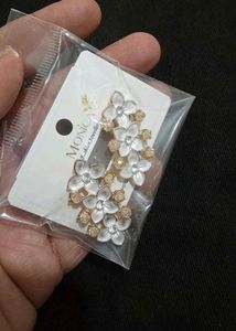 Elegant Floral Ear Climbers