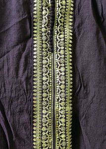 Elegant Purple Kurta with Gold Embroidery( size M)