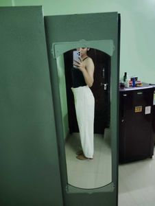 Cream Wide Leg Palazzo Pants