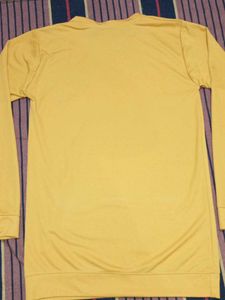 Yellow Long Sleeve Crew Neck Top