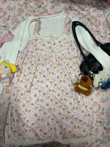 strawberry cotton mini lolita dress