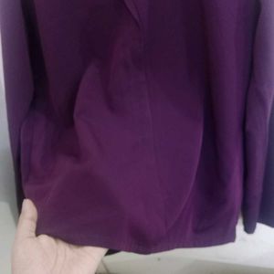 Purple Long Sleeve Blouse