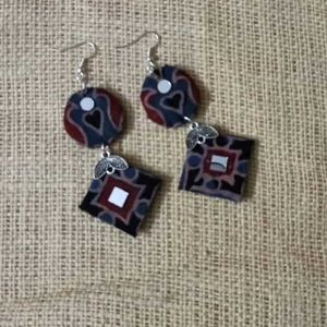 Handcrafted Fabric Earrings