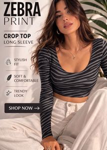 Zebra Print Crop Top