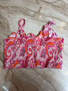 Boho Tie-Front Crop Top 👚🎀