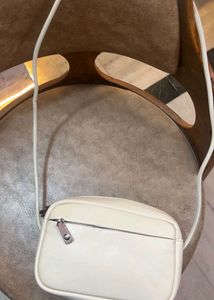 Cream Camera Crossbody Bag