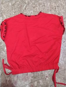 Red Crop Top "Popular"