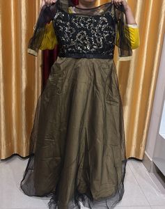 Stunning Sequined Ethnic Gown