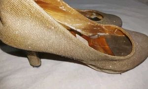 Shimmery Gold Heels