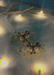Sparkly Butterfly Hair Clips