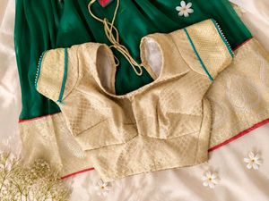 Green Net Lehenga Choli Set😍✨