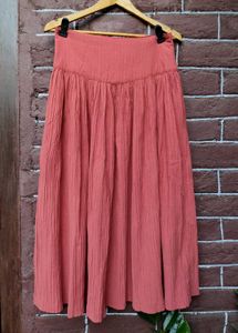 Boho Pleated Maxi Skirt