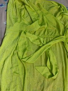 Neon Green Beach Cover-Up