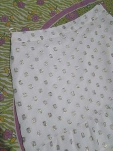 Sparkling White Ethnic Skirt