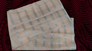Silver Thread Lineing Saree