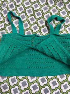Green Knit Top