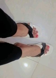 Chic White &amp; Black Heels
