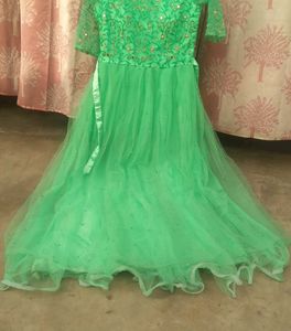 Mint Green Embellished Gown