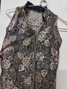 Party Wear Gown With Jacket