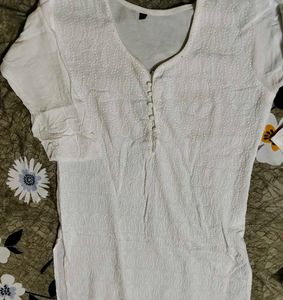 White Chikankari Kurta