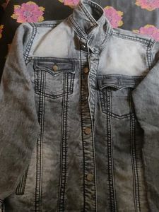 Gray Wash Denim Jacket