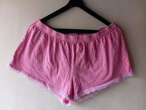 Cute Pink Polka Dot Pajama Shorts