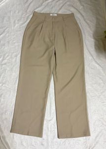 High-Waisted Wide-Leg Trousers