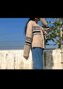 Vintage Argyle Knitted Cardigan 🥺🎀