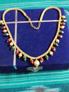 Beautiful Golden pearl Necklace New