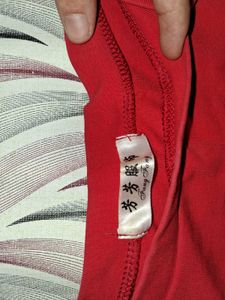 Red Long Sleeve Top