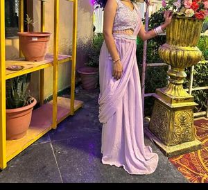 Elegant Lavender Lehenga saree..FLASH SALE 💥Cute