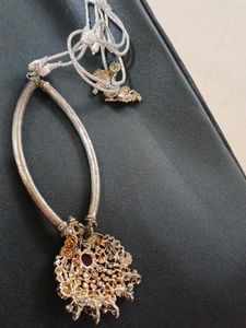 Designer Oxidized Necklace &amp; Earrings Set