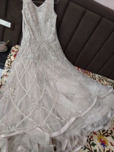 Bridal Gown With Cancan