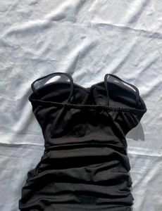 Black corset Mini Dress
