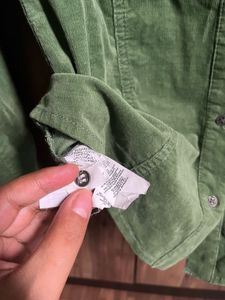 Vintage Mango Corduroy Button-Up Shirt