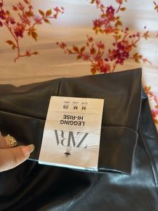 Zara Faux Leather Skinny Pants