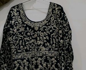 Elegant Embroidered Ethnic Gown