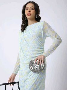 Elegant Floral Print Maxi Dress