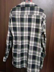 Oversized Plaid Long Sleeve Shirt