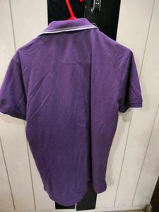 Zudio Men's Purple Polo T-Shirt