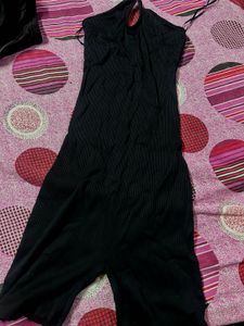 Sleek Black Halter Neck Jumpsuit