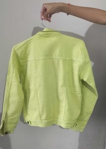 Lime Green Denim Jacket