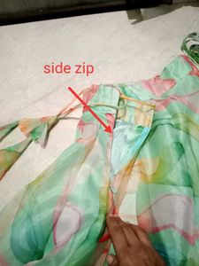 Flowy Floral Print Ethnic Skirt