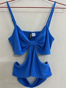 Blue Cutout  Top