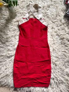 Chic Red Bodycon Party Dress