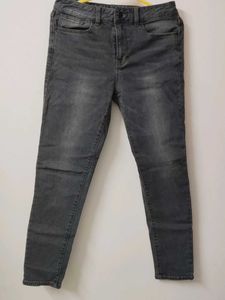 Stylish Grey Wash Denim Jeans